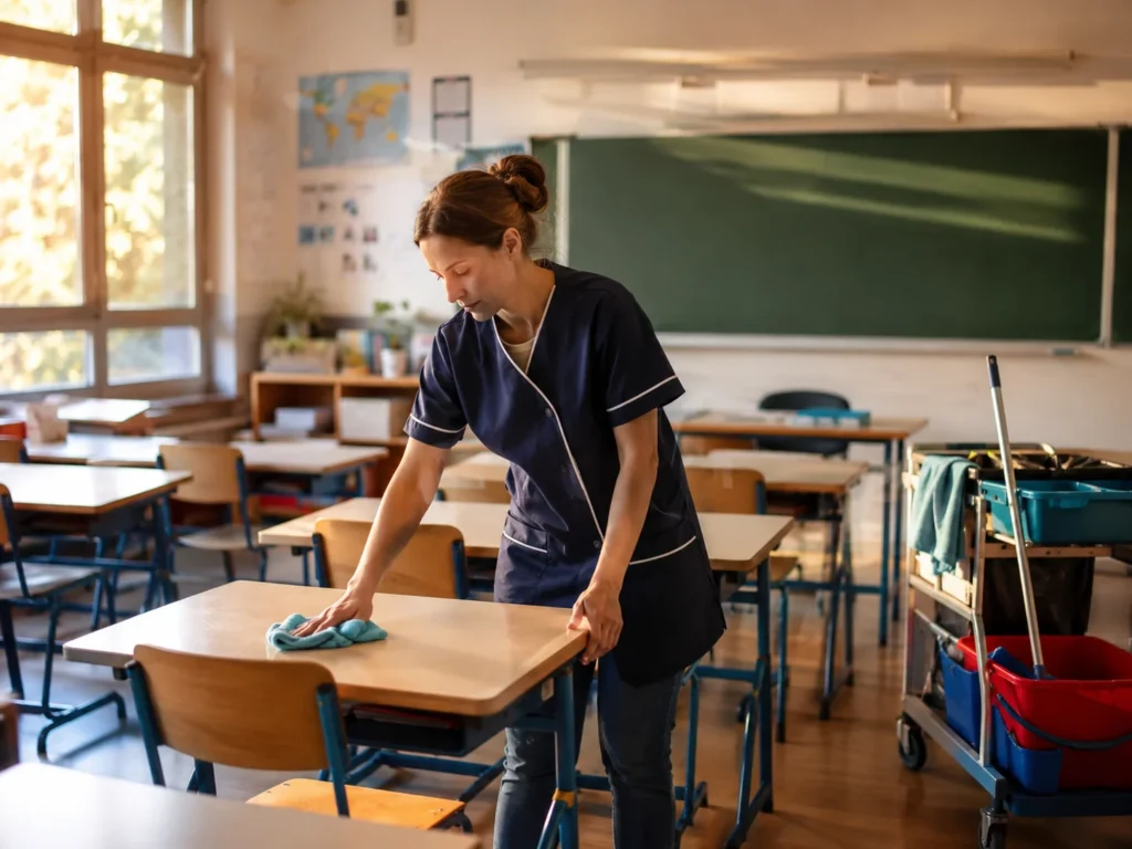 Les interventions courantes peuvent être organisées avant l'arrivée des élèves ou après la classe.
